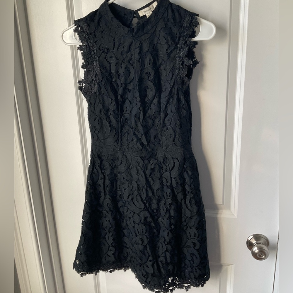 Francesca’s Black Sleeveless Mini Dress with Open Back- NWT